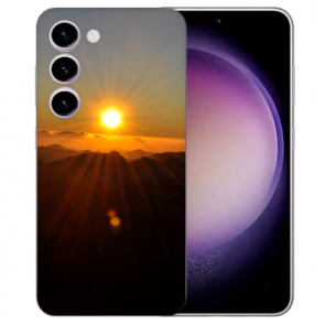 TPU Handy Schale Fotodruck Sonnenaufgang für Samsung Galaxy S23 (5G) Etui