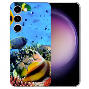 Silikon Backcover Schutzhülle Bilddruck Korallenfische für Samsung Galaxy S25