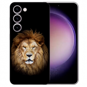 Handy Schutzhülle TPU Bilddruck Löwenkopf für Samsung Galaxy S23 (5G) 
