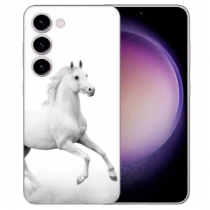 Silikoncover TPU Schale Fotodruck Pferd für Samsung Galaxy S25 Plus Etui