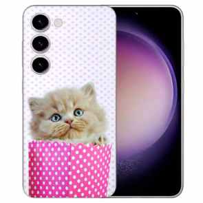 Handy Hülle Silikon Cover Case für Samsung Galaxy S23 Plus (5G) Kätzchen Baby Fotodruck