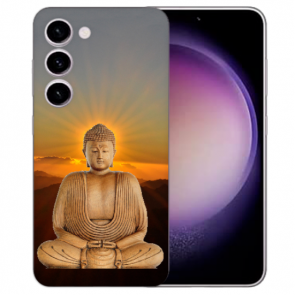 Silikon Schutzhülle Cover für Samsung Galaxy S25 Plus Fotodruck Frieden Buddha