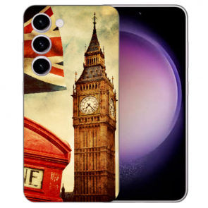 Handy Hülle Silikon Cover für Samsung Galaxy S23 (5G) Cover Case Big Ben London Bilddruck  