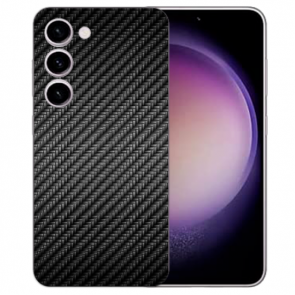 TPU Handy Hülle Cover Case mit Bilddruck Carbon Optik für Samsung Galaxy S23 (5G)
