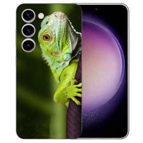 Fotohülle Silikon TPU Cover Case Bilddruck Eidechse für Samsung Galaxy S24 (5G) Cover Etui