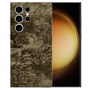 TPU Personalisierte Handyhülle Etui Braune Muster Bilddruck für Samsung Galaxy S24 Ultra Cover Case
