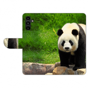 Schutzhülle Handy Tasche mit Bilddruck Panda für Samsung Galaxy S23 (5G)