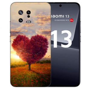 TPU Schutzhülle Cover Case mit eigenem Bilddruck Herzbaum für Xiaomi 13 (5G)