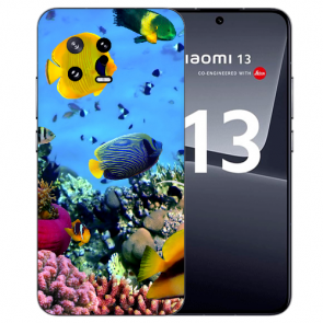 TPU Schutzhülle mit eigenem Fotodruck für Xiaomi 13 (5G) Back Case Korallenfische 