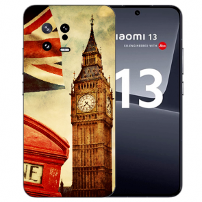 Silikon Hülle mit eigenem Fotodruck für Xiaomi 13 (5G) Back Case Big Ben London