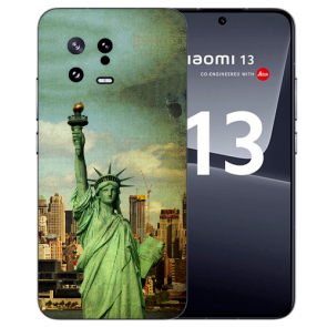 Schutz Case mit eigenem Fotodruck für Xiaomi 13 (5G) Freiheitsstatue Case Back Cover 