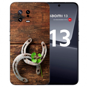 individuelle Hülle mit eigenem Fotodruck für Xiaomi 13 (5G) Holzhufeisen Hülle