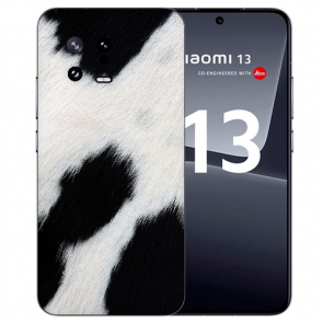 individuelle Schutz Etui mit eigenem Fotodruck für Xiaomi 13 (5G) Kuhmuster Hülle