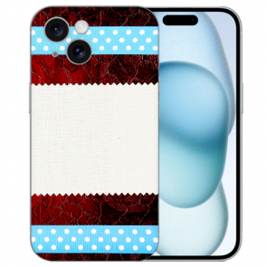 TPU Personalisierte Handy Hülle mit Fotodruck Muster für iPhone 15 Plus Back