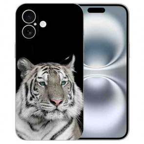 TPU Personalisierte Handy Hülle Cover Case Tiger Fotodruck für iPhone16 Plus