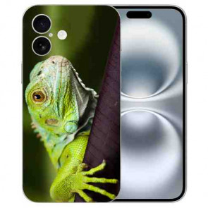 TPU Personalisierte Handy Schule Eidechse Bilddruck für iPhone16 Plus Cover Case