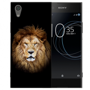 Sony Xperia XA1 Silikon Schutzhülle TPU Hülle mit Fotodruck LöwenKopf