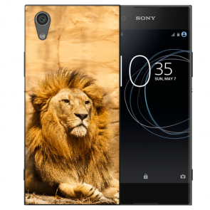 Sony Xperia XA1 Silikon Schutzhülle TPU Hülle mit Fotodruck Löwe Etui