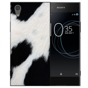 Sony Xperia XA1 Silikon Schutzhülle TPU Hülle mit Fotodruck Kuhmuster 