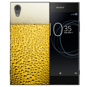 Silikon TPU Handy Hülle mit Bier Bild Druck für Sony Xperia L1 Schutzhülle 