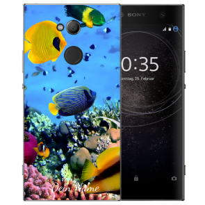 TPU Hülle mit Fotodruck Korallenfische für Sony Xperia XA2 Ultra Tasche