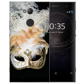 Sony Xperia L2 Handy Hülle Silikon TPU mit Fotodruck Venedig Maske