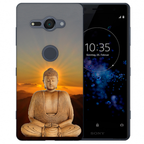 TPU Hülle mit Fotodruck Frieden buddha für Sony Xperia XZ2 Compact 