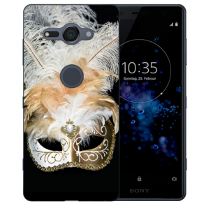 Sony Xperia XZ2 Compact Silikon TPU Hülle mit Fotodruck Venedig Maske