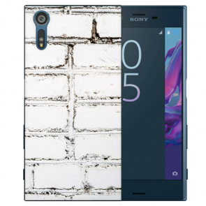 TPU Handy Hülle für Sony Xperia XZ Case mit Fotodruck Weiße Mauer