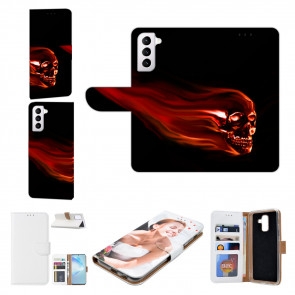 Samsung Galaxy S21 Personalisierte Handy Hülle mit Fotodruck Totenschädel