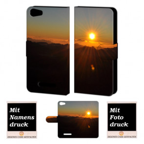 Wiko Lenny 2 Sonnenaufgang Handy Tasche Hülle Foto Bild Druck