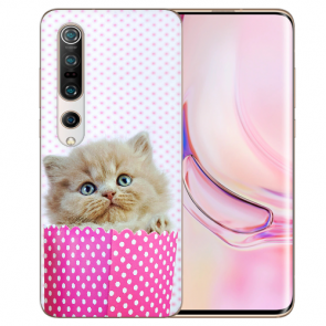 Silikon TPU Handy Hülle mit Fotodruck Kätzchen Baby für Xiaomi Mi 10 Pro