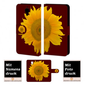 Xiaomi Mi 4 Sonnenblumen Handy Tasche Hülle Foto Bild Druck