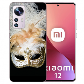 Silikon TPU Cover Case für Xiaomi 12 (5G) Bilddruck Venedig Maske  