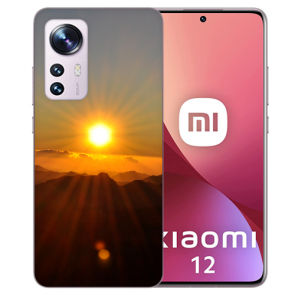 Silikon TPU Cover Case für Xiaomi 12 (5G) Bilddruck Sonnenaufgang 