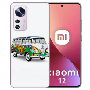 Handycover Silikon TPU Case für Xiaomi 12 (5G) Hippiebus Bilddruck 