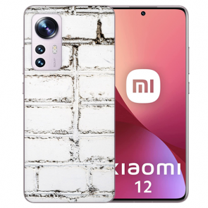 Schutzhülle Silikoncover Case TPU für Xiaomi 12 (5G) Bilddruck Weiße Mauer