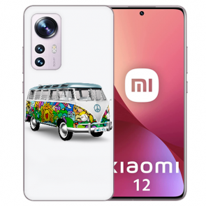 Schutzhülle TPU Silikon Case für Xiaomi 12 Pro (5G) Bilddruck Hippiebus