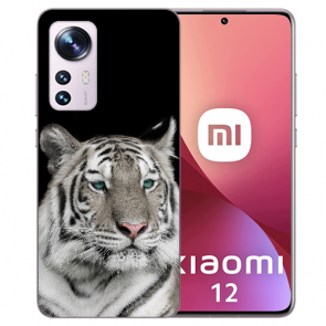 Handy Silikoncover TPU für Xiaomi 12 Pro (5G) Bilddruck Tiger 