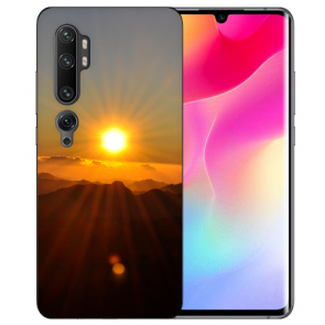 Silikon TPU Hülle mit Fotodruck Sonnenaufgang für Xiaomi Mi CC9 Pro