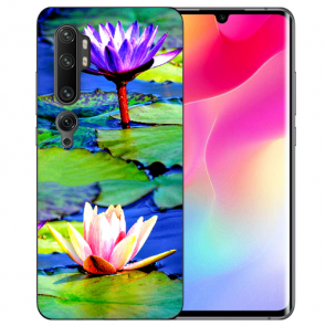 Xiaomi Mi CC9 Pro Silikon TPU Hülle mit Fotodruck Lotosblumen