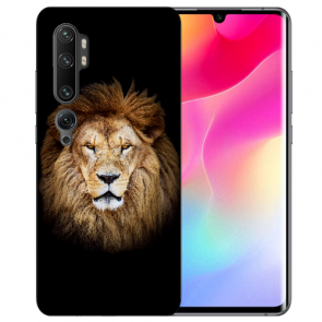 Xiaomi Mi CC9 Pro Silikon TPU Hülle mit Fotodruck Löwenkopf