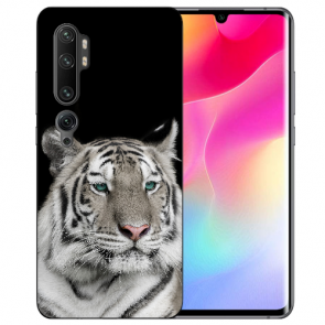 Xiaomi Mi CC9 Pro Silikon TPU Hülle mit Fotodruck Tiger