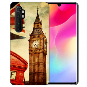Silikon TPU Hülle mit Bilddruck Big Ben London für Xiaomi Mi Note 10 Lite 