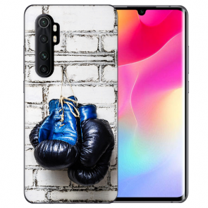 Silikon TPU Hülle für Xiaomi Mi Note 10 Lite mit Bilddruck Boxhandschuhe