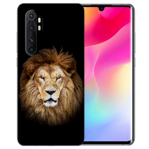 Silikon TPU Hülle mit Bilddruck Löwenkopf für Xiaomi Mi Note 10 Lite
