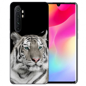 Silikon TPU Hülle mit Bilddruck Tiger für Xiaomi Mi Note 10 Lite