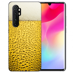 Silikon TPU Hülle mit Bilddruck Bier für Xiaomi Mi Note 10 Lite Etui