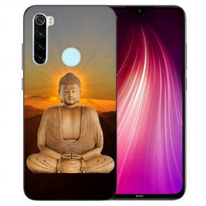 XIAOMI Redmi Note 8 TPU Hülle mit Fotodruck Frieden buddha Etui