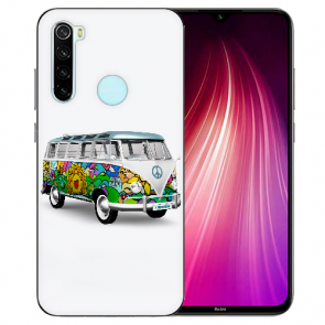 XIAOMI Redmi Note 8 TPU Hülle mit Fotodruck Hippie Bus Etui